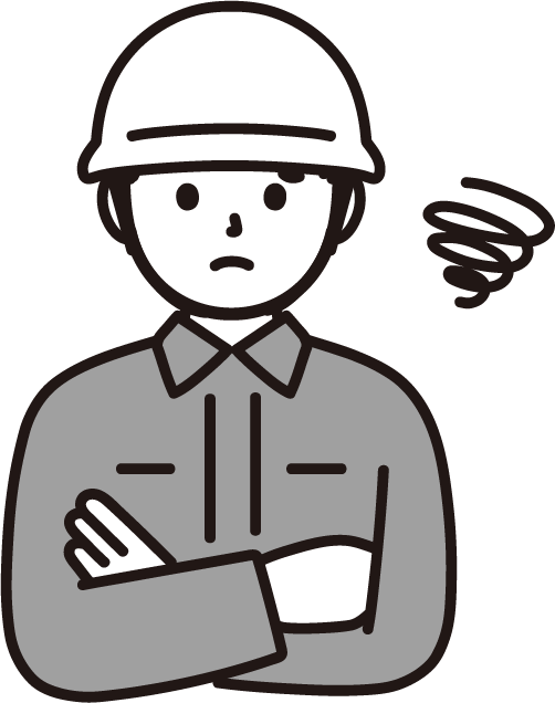 困っている人のイラスト3